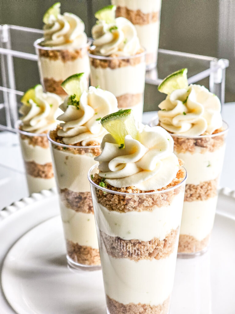 No-bake Key Lime Cheesecake Dessert Shooters